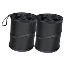  2 Pack Car Trash Bag, Mini Collapsible Pop-up Cars Garbage Can, Waterproof 