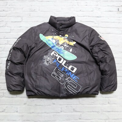 Polo Ralph Lauren Alpine 92 Puffer Jacket Size XL Ski 1992 | eBay