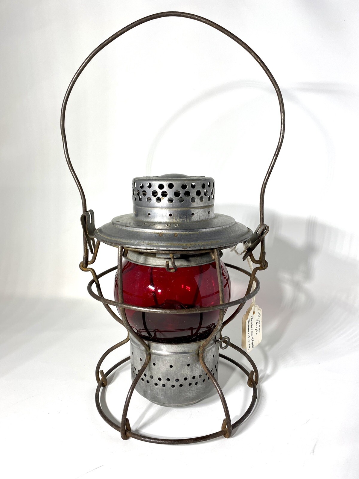 Handlan St Louis SP CO Red Globe Railroad Lantern