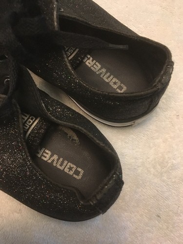 All-Star Converse Black w/Multi Color Glitter Sneakers *Men's 5 Women's 7 - Picture 11 of 11