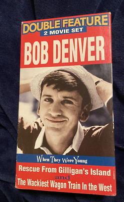 VHS Double Feature Bob Denver Rescue From Gilliigan Island Wackiest Wagon Train