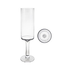 Mega Vases - 4" x 16" Hurricane Glass Vase - 1 Piece, Clear