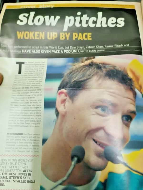 INDIA SPORTSTAR WEEKLY MAGAZINE 24 MAR 2011 SACHIN TENDULKAR, A.B. DE