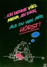 Spruch-AK · Ich denke viel mehr an Dich, ......