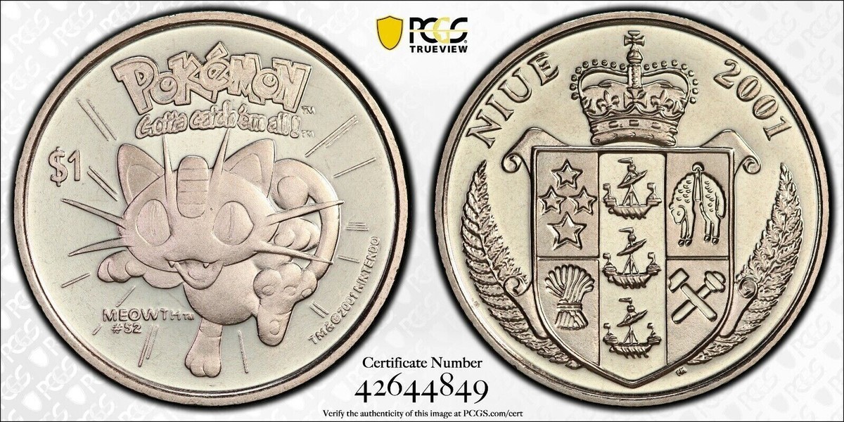 未開封　ポケモンコイン　＄1　NIUE 2001 未開封 ポケモンコイン ＄1 NIUE 2001 2001 Niue Pokemon Coin