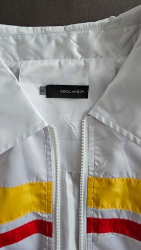 DSQUARED2 - Jacke - Blouson - Gr.: XL - Weiß (gelb/rote Streifen) - - Bild 5 von 14