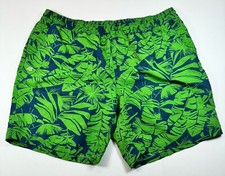 Eddie Bauer Men's Swimwear Swim Trunks Board Shorts Mesh Lined Hawaiian 2XL
