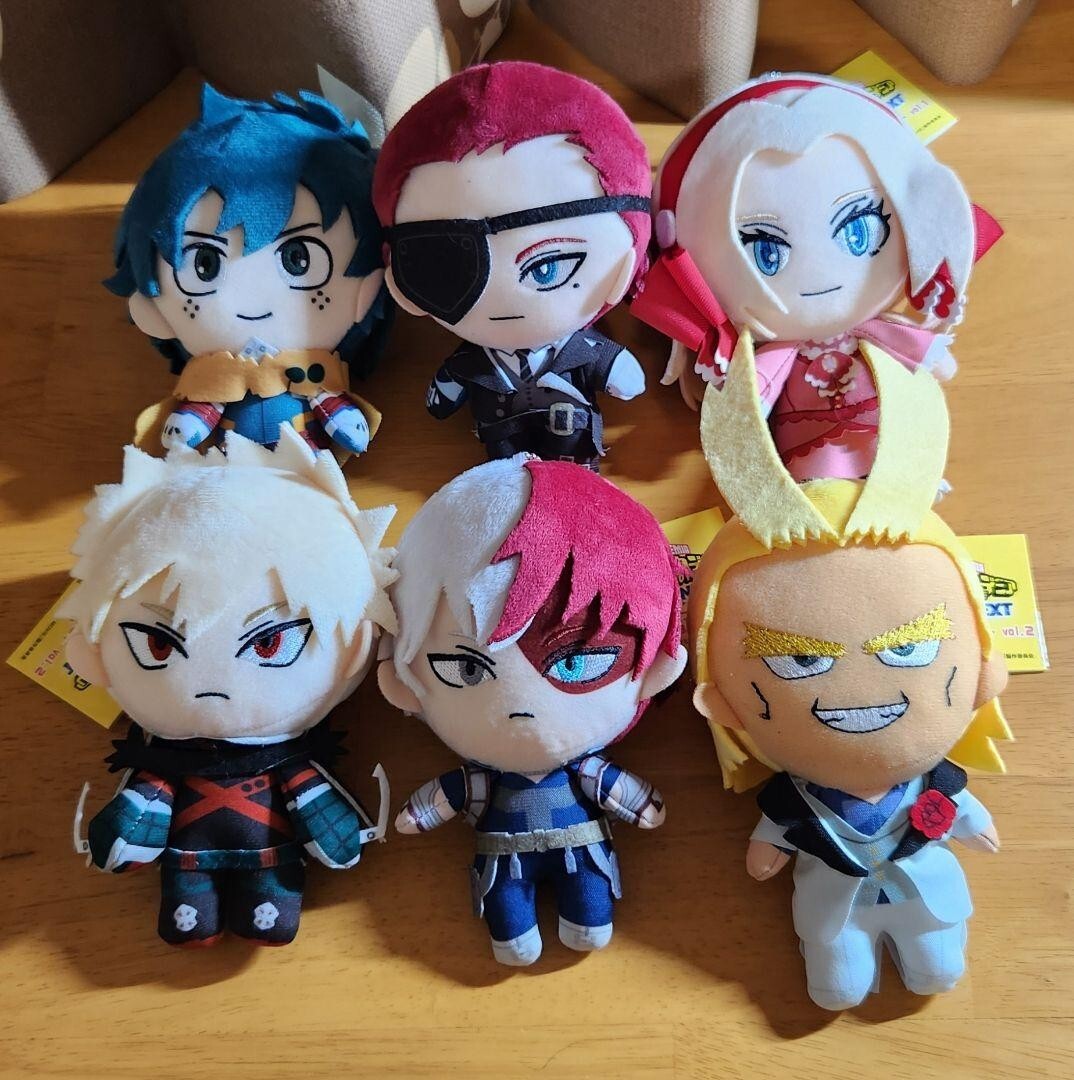 My Hero Academia You're Next Plush Toy Mascot 6 Set Izuku Katsuki