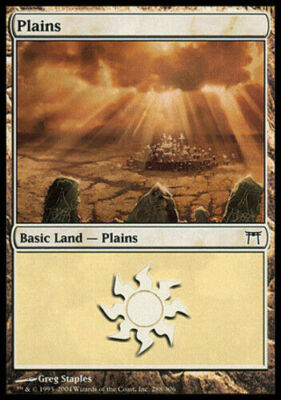 Plains 288 Champions of Kamigawa Light Play LP MTG Magic DNA GAMES
