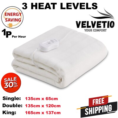 Electric Underblanket Overheat Protection Washable Bed Heater