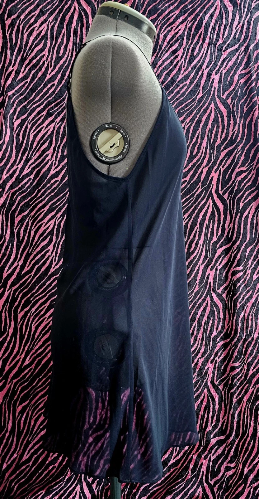 UNDERCOVER Mini abito camicia Victoria Secret nera trasparente taglia M gotica fairycore gotica