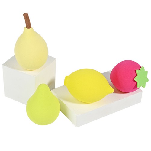 5pcs Cosmetic Egg Makeup Sponge Set Blender Cute Fruit Shape Soft Beauty Sponge - Picture 10 of 17