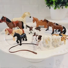Lot of Dogs & Horses Figurines LEGO - Playmobil - Safari LTD - MMTL - Unbranded.