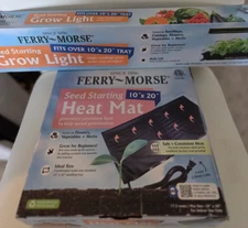 Ferry Morse Grow Light T5 Bulb with Ferry Morse Heat Mat 10" X 20"