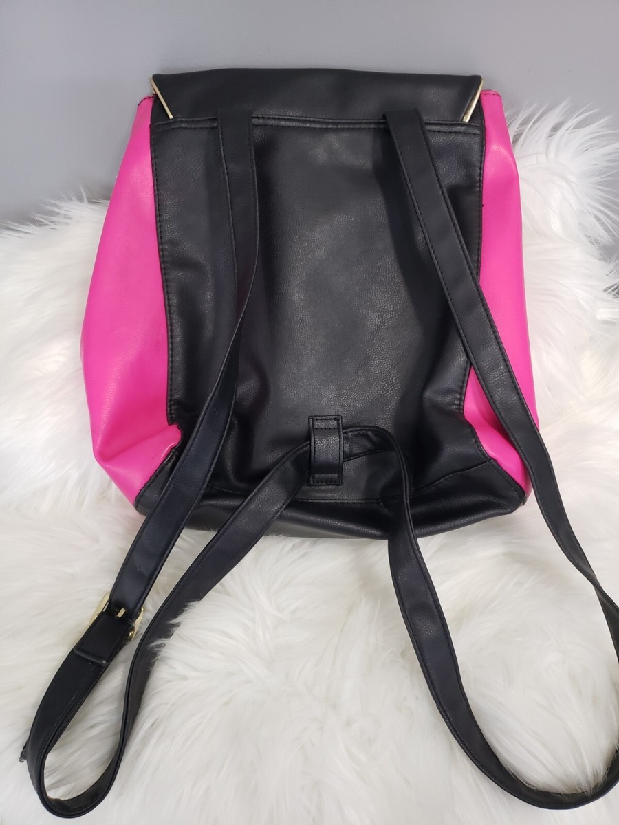 Juicy Couture faux leather Backpack Black hot pink y2k  display picture 3