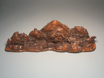 Antique Collection Wooden Carving, Landscape Small Bridge and Home Decoration