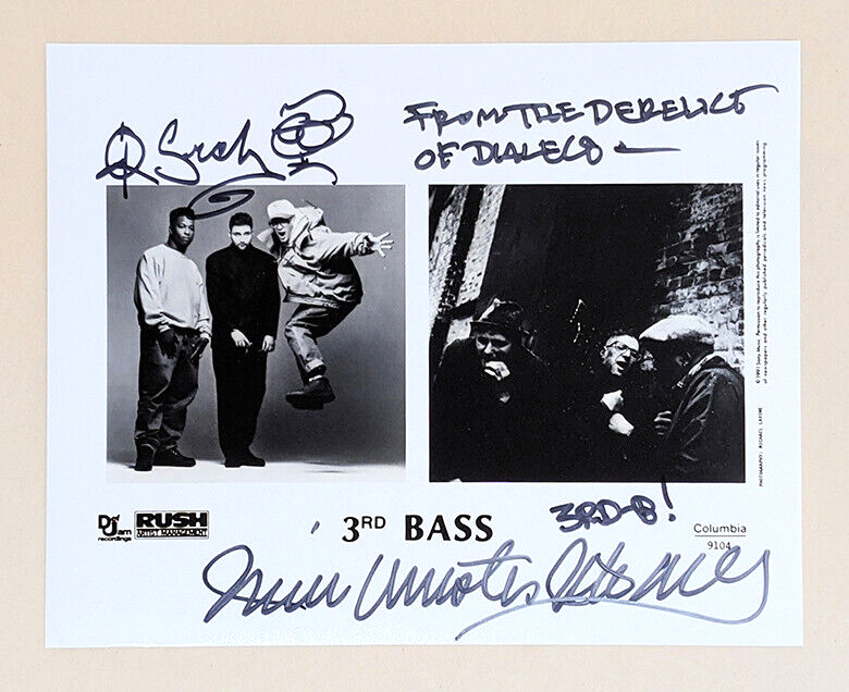 3RD BASS MC Serch & Pete Nice SIGNED 8x10