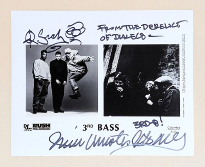 3RD BASS MC Serch & Pete Nice SIGNED 8x10