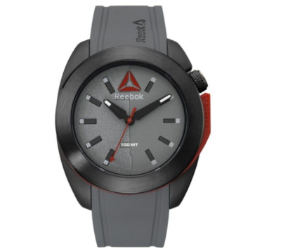 Reebok Drop Snatch Herren Armbanduhr Schwarz Grau RD-DRO-G2-PBIA-AR New Old Stock