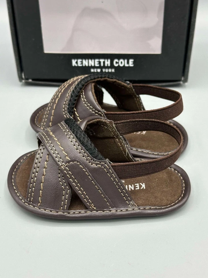 Sandalias Kenneth Cole Bebé Hoja Malla Marrón Talla 3 Bebés (6-9 Meses) Foto 3 de 4