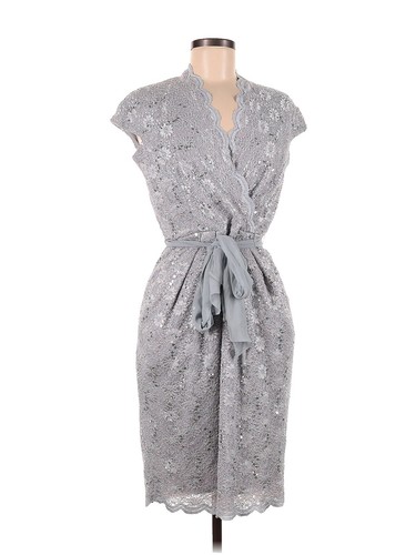 Alex Evenings Bronze Portrait Collar Faux Wrap Gown | eBay Alex Evenings Bronze Portrait Collar Faux Wrap Gown | eBay