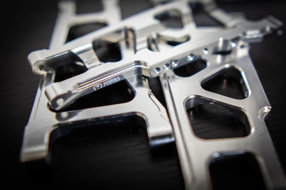 CR (F + R) Chrome Aluminum A-Arms For Traxxas Slash 4x4, Rustler, Stampede - Image 3 of 4