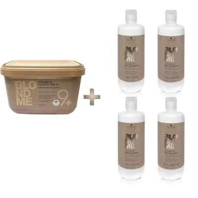 Schwarzkopf BlondMe Premium9 450g Aufheller + 1x Premium Entwickle Oxydant NEU!!