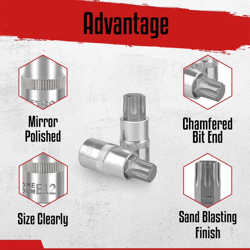 Master Torx Bit Socket and External Torx Socket Set, 60-Piece - Image 4 of 4