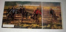 1987 3-page Marlboro Cigarettes Ad - Marlboro Man, Cowboy