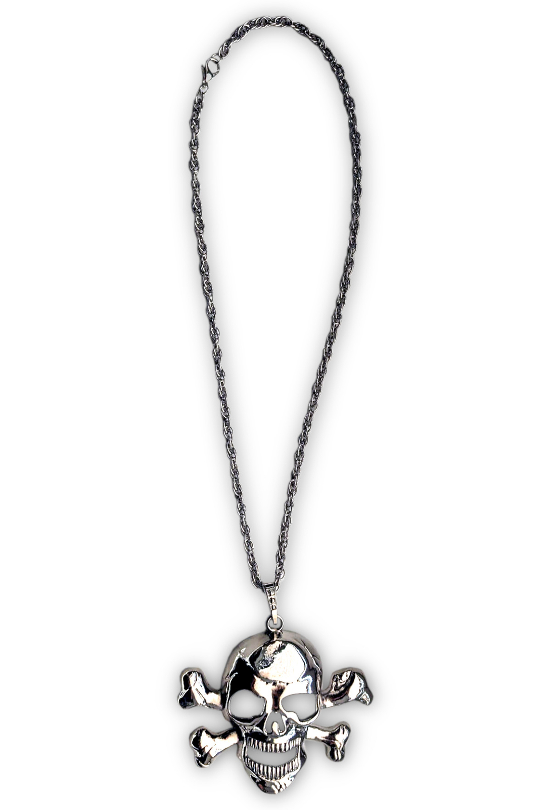 F. I. G. Halloween Totenkopf-Kette Accesorios de Disfraz Cráneo Cadena Horror