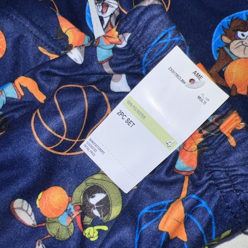 Space Jam A New Legacy Size 4 Boys Pajamas 2 Piece Set NWT - Picture 5 of 7