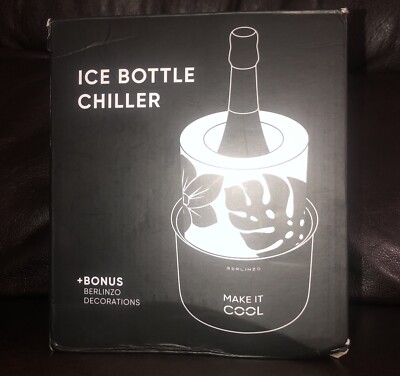 Berlinzo Ice Bucket Wine Bottle Chiller Mold Premium Quality New In Box