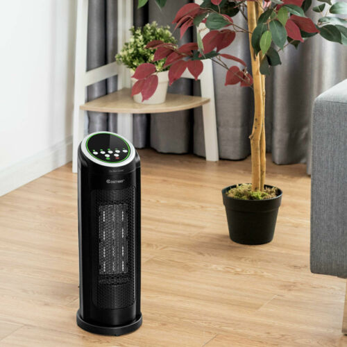 Portable Oscillating PTC Ceramic Space Heater 1500W LED 12H Timer Remote Control - Picture 4 of 12