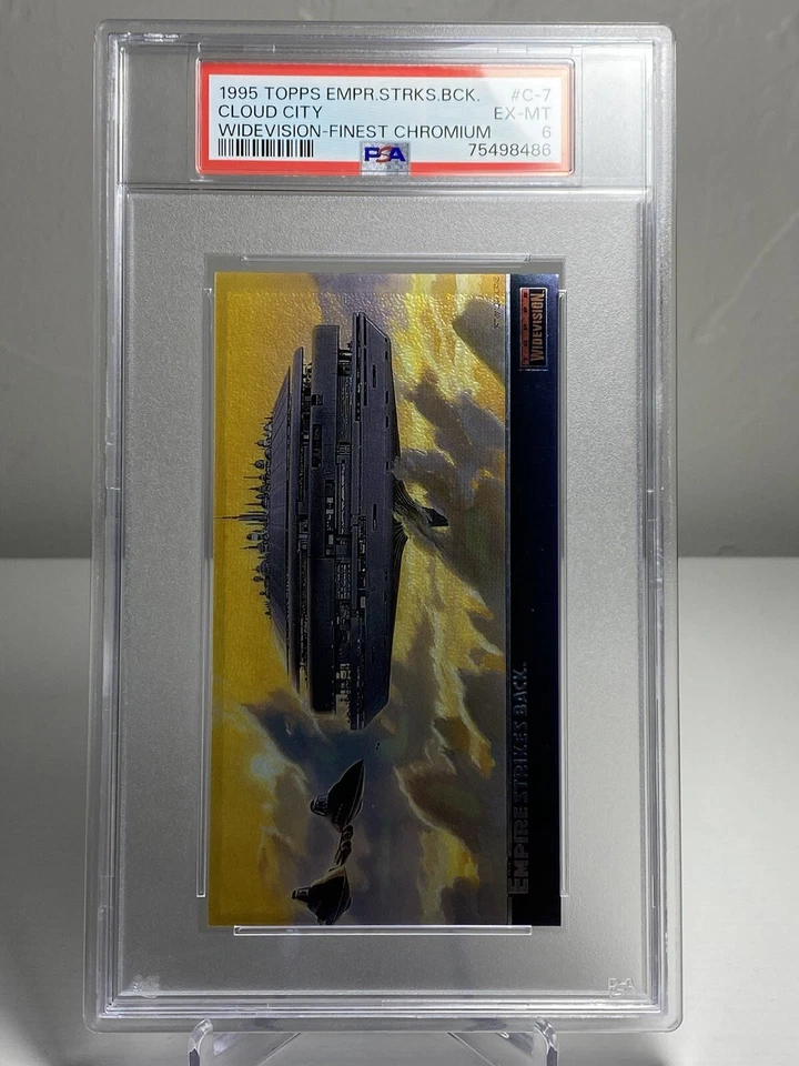 ☁️Topps Star Wars 1995 WideVision Cloud City ESB Chromium PSA 6 Trading Card - Image 3 of 3
