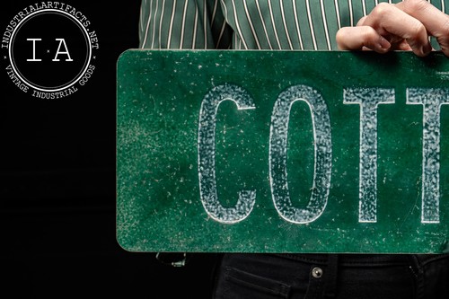 Vintage Painted Tin "Cottage St." Street Sign - Picture 6 of 8