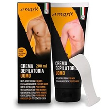 ELMARIS Crema depilatoria Uomo Corpo e zone Intime. Ultrarapida. Delicata 200ml