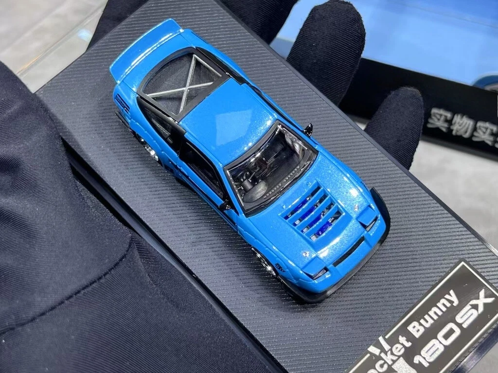 MT 1:64 JDM Blue Silvia S13 180SX Rocket Bunny Model Diecast