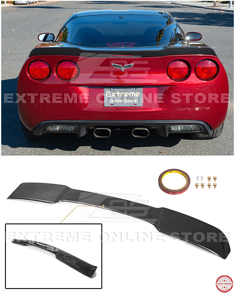 For 05-13 Corvette C6, ZR1 ABS Plastic Painted Rear Trunk Spoiler With  Hardware