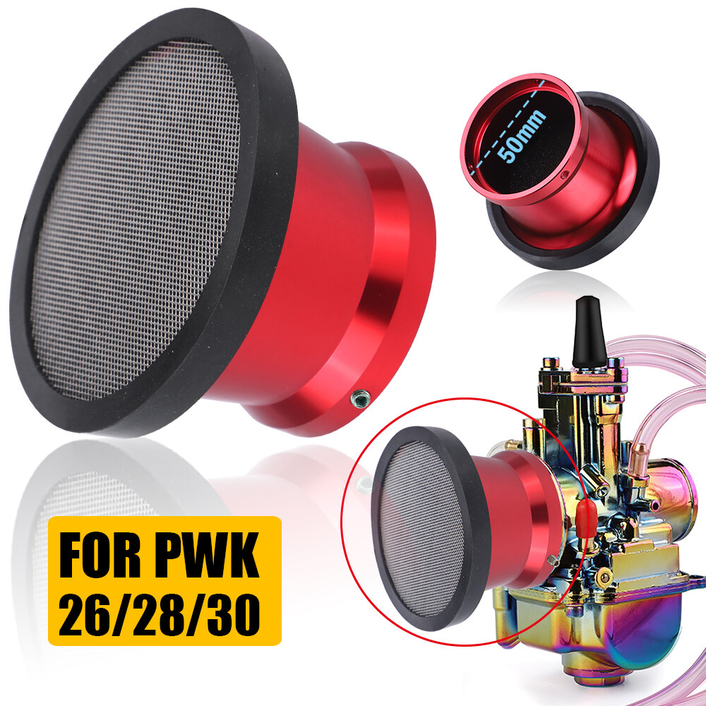 2 Motorcycle 50mm Air Filter Cup Velocity Stack Fit PWK