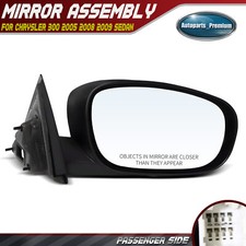 Right Textured Black Mirror W Power Adjustment For Chrysler 300 2005 2008 2009