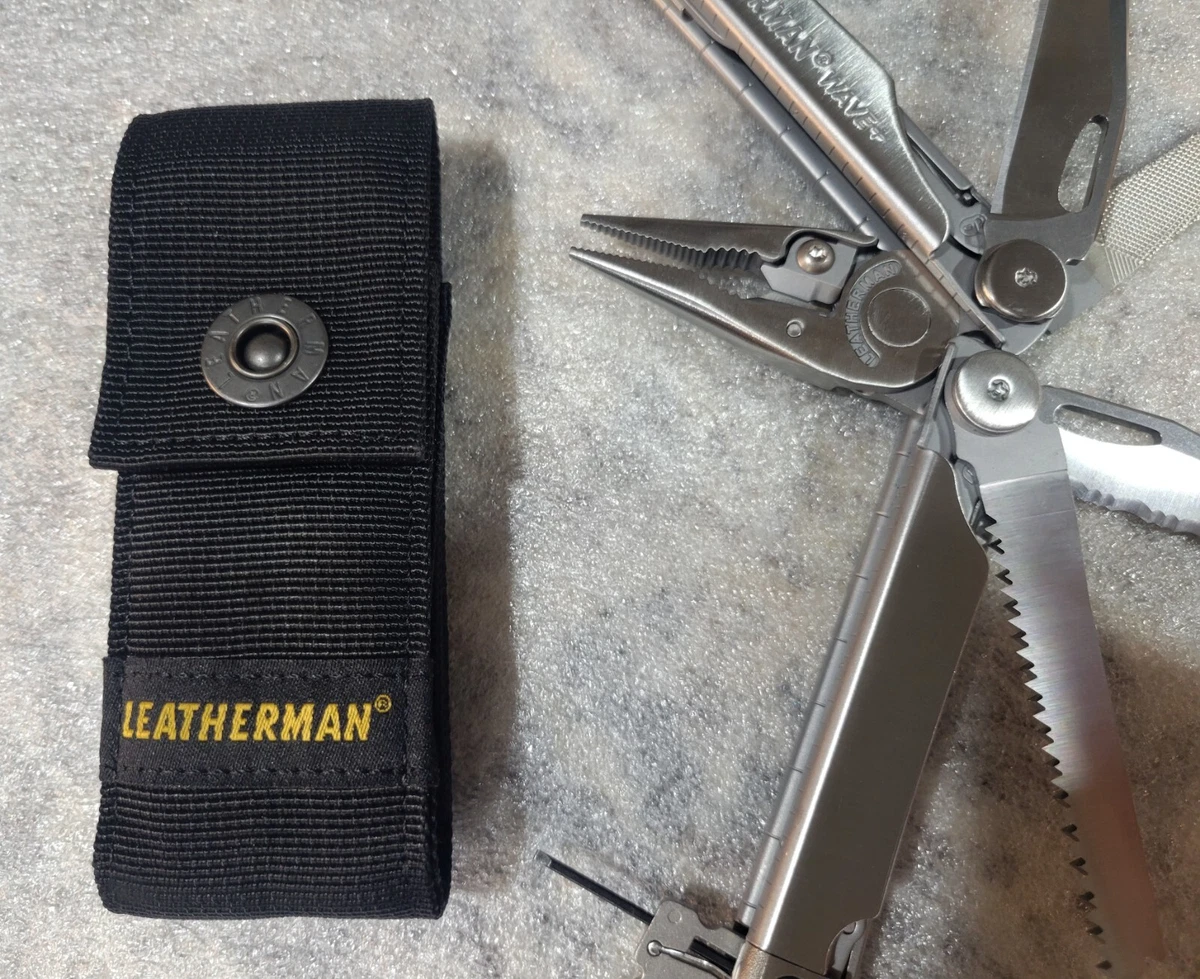 Leatherman Wave Plus Multi Tool w NEW Sheath Pliers Stainless EXCELLENT