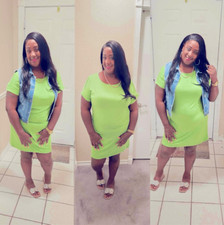 Lexi’s Plus Size Lime T-Shirt Dress