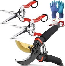 3Pack Pruning Shears, Garden Shears, Pruning Shears for Gardening, Gardening She