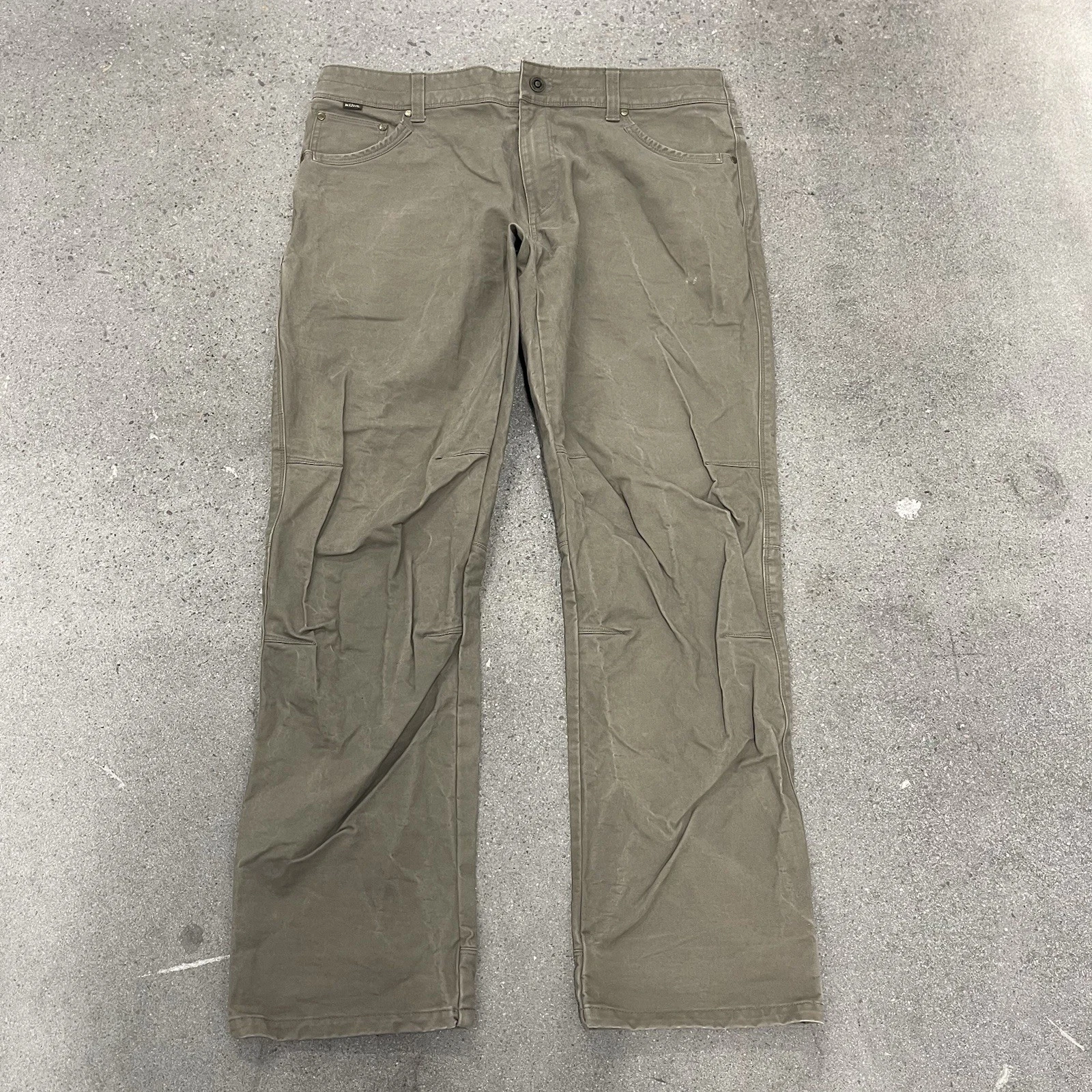 Kuhl Canvas Patina Dye Pants Mens Mountain Outdoors hiking Actual Size 38