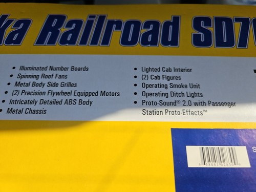 MTH Premier 20-2290-1 Alaska McKinley Explorer Passenger Set PS2 O New BCR SD70M - Picture 9 of 14