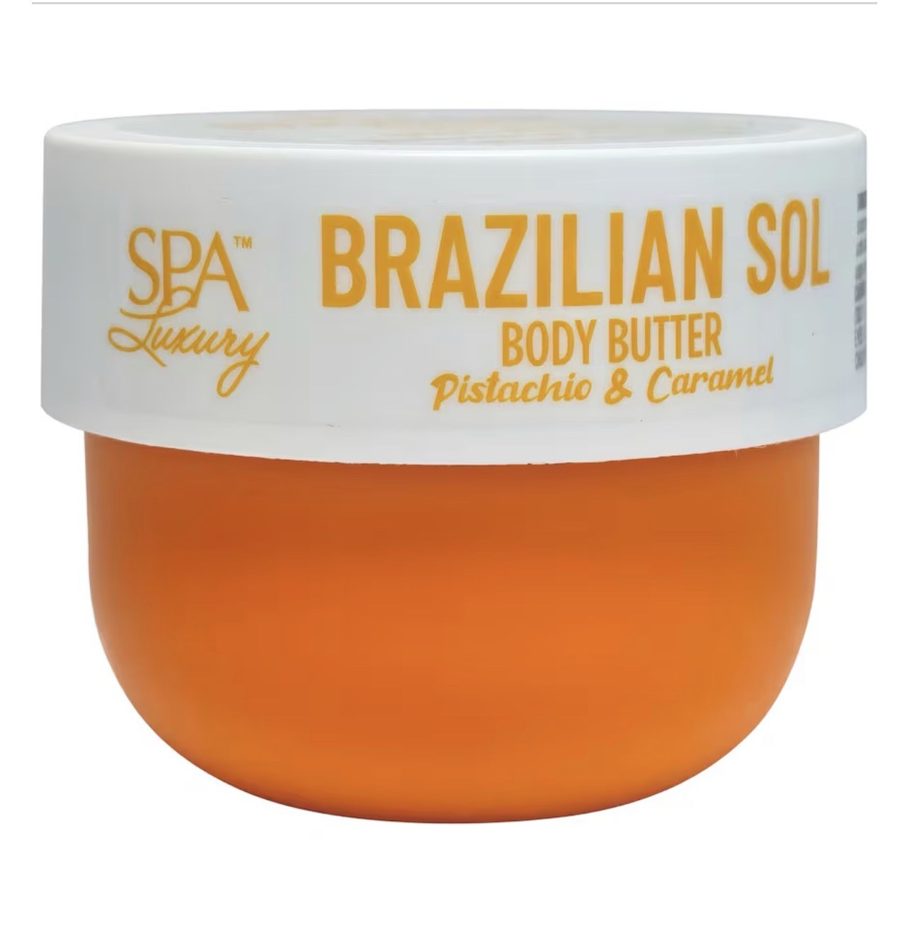 Spa Luxury Brazilian Sol Pistachio and Caramel Body Butter, 6 oz. Jar