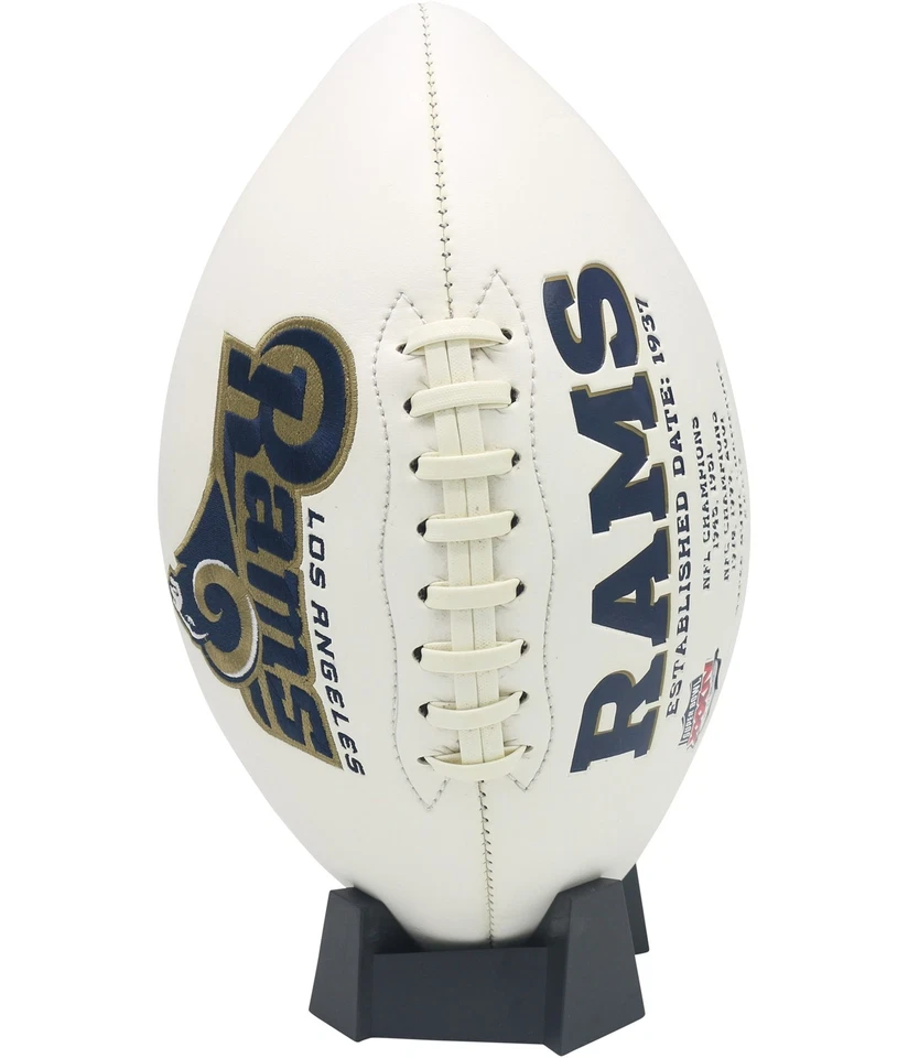 NFL Unisex LA Rams Fútbol Souvenir, Blanco, Talla Oficial Foto 3 de 3