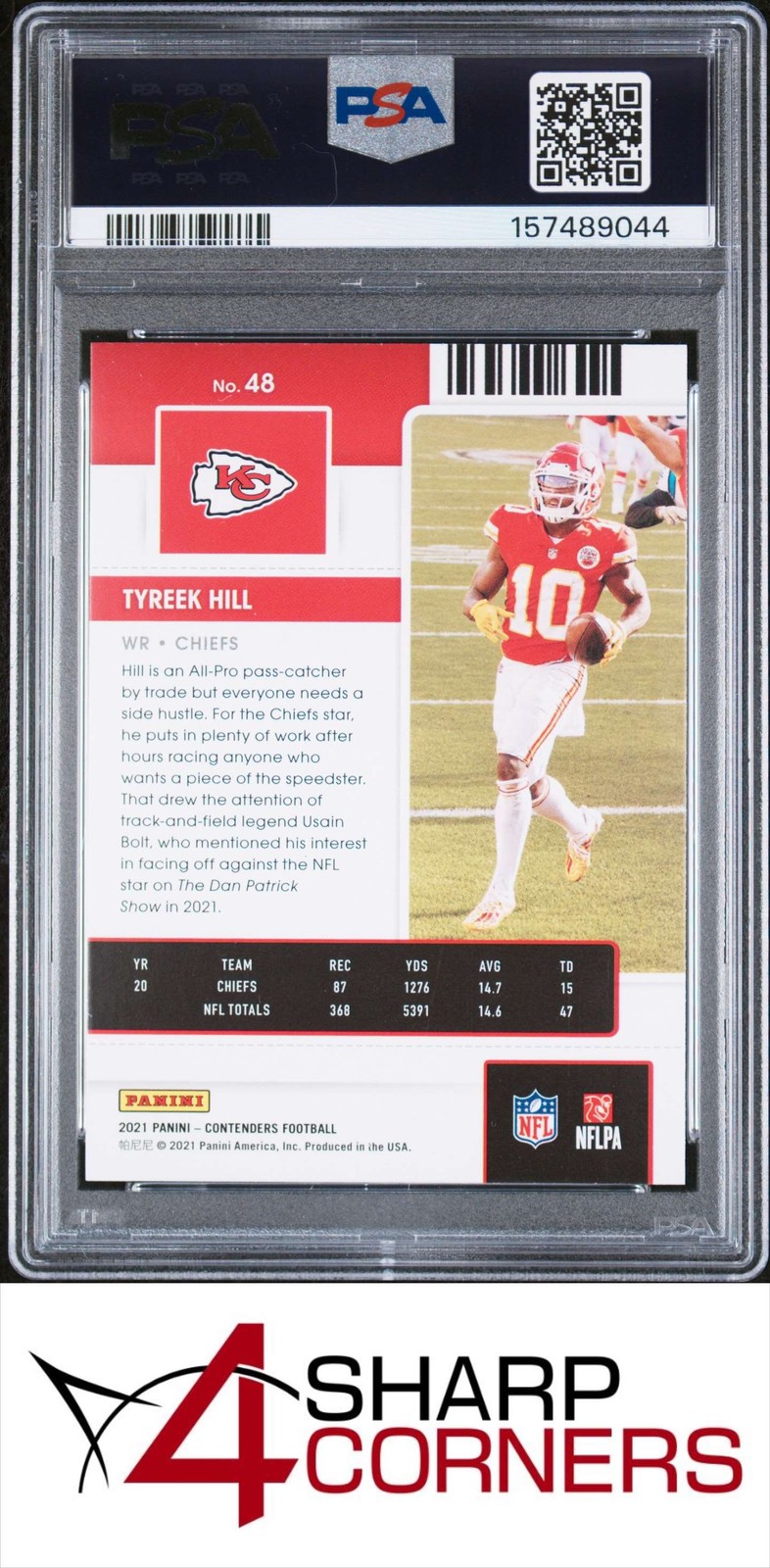 2021 PANINI CONTENDERS #48 TYREEK HILL POP 2 PSA 10 view 2