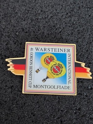 WIM - 40. GORDON BENNETT CUP   WARSTEINER Ballonpin   aus Sammlung * 23942