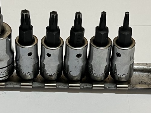 Snap On 212FTXY Torx Bit Socket Driver Set 11 pc T8 - T55 USA - Picture 13 of 18